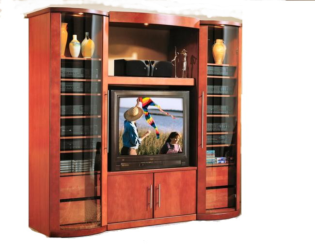 Mesa TV Central con 2 Puertas , Espacio para tv de hasta 38" , Luces 